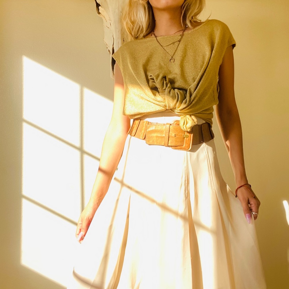 Susan Graver Gold Blouse